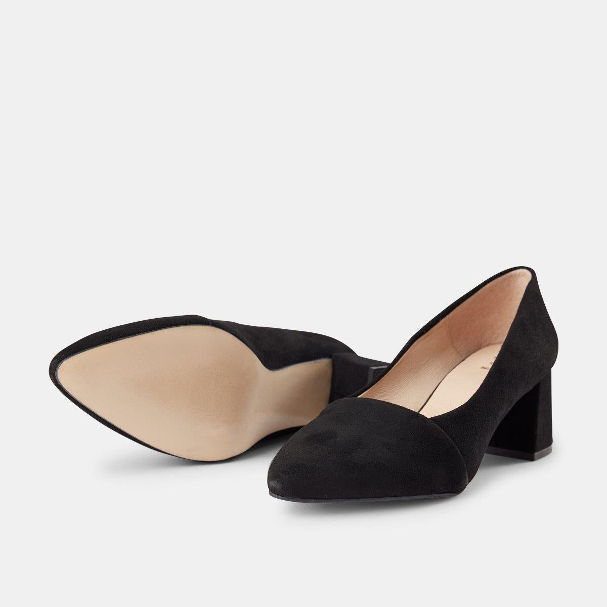 Allison Suede Pump Shoes for Women - Black Elegant Heels | Perfect for Office, Party & Special Occasions