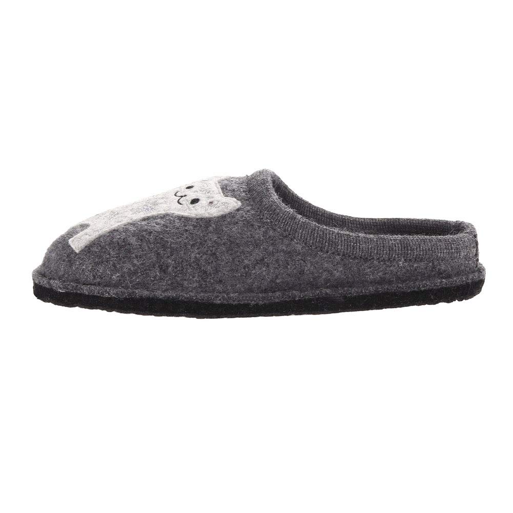 HAFLINGER Women's Lizzy Cozy Wool Slippers - Warm Indoor House Shoes for Winter Comfort, Perfect for Relaxing at Home, Lounging & Cold Weather Wear