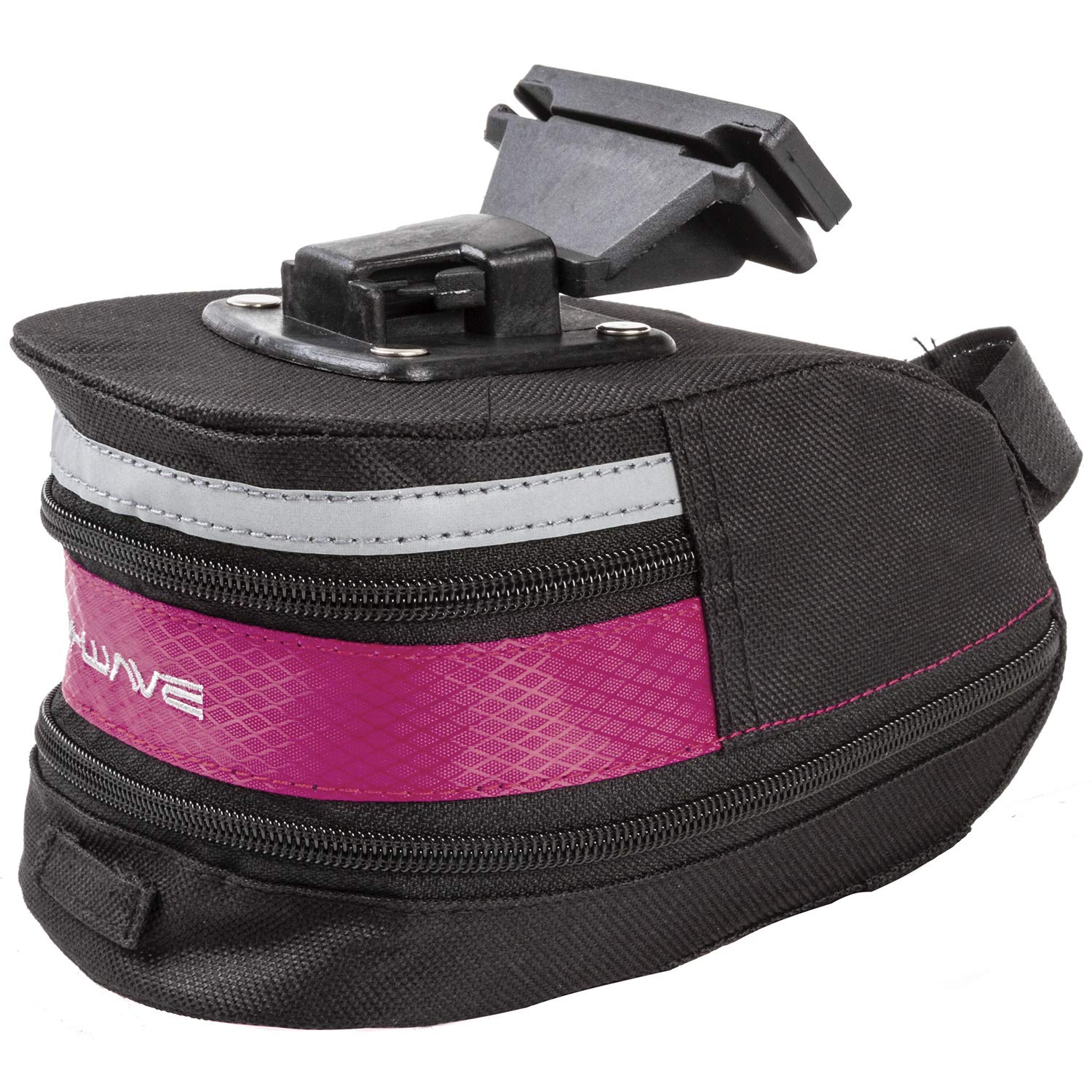 M-Wave Waterproof Bike Seat Bag for Cycling - Durable Bicycle Saddle Bag with Reflective Strip for Road & Mountain Bikes - Perfect for Commuting, Touring & Outdoor Adventures