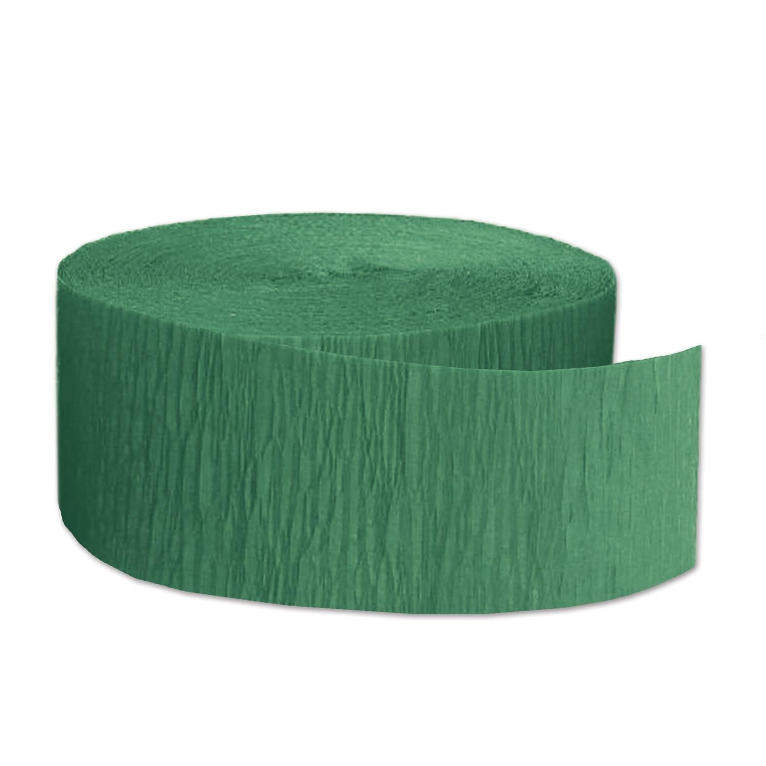 12 Pack Beistle FR Party Festive Crepe Streamers - Green Decorative Ribbons for Birthday, Wedding & Holiday Celebrations - Perfect for Home Decor, Party Supplies & Event Decorations