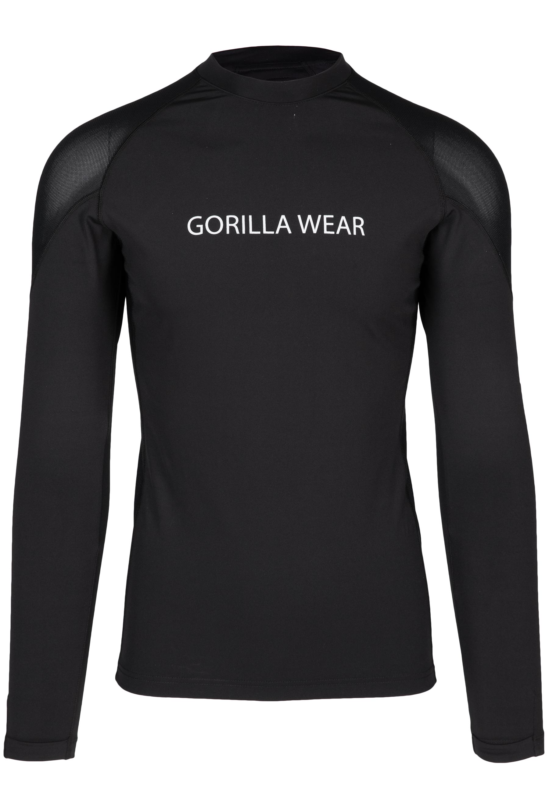 Lorenzo Performance Long Sleeve Shirt for Men - Moisture Wicking & Breathable Workout Top - Black - Ideal for Gym, Running, and Outdoor Activities