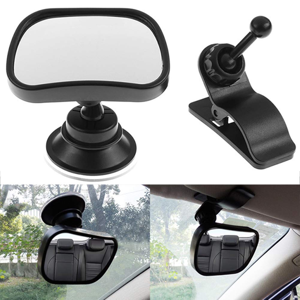 Universal Car Baby Seat Rear View Mirror - Wide Angle Auto Interior Accessories for Safe Driving | Perfect for Parents & Child Safety | Black Vehicle Decoration Gift