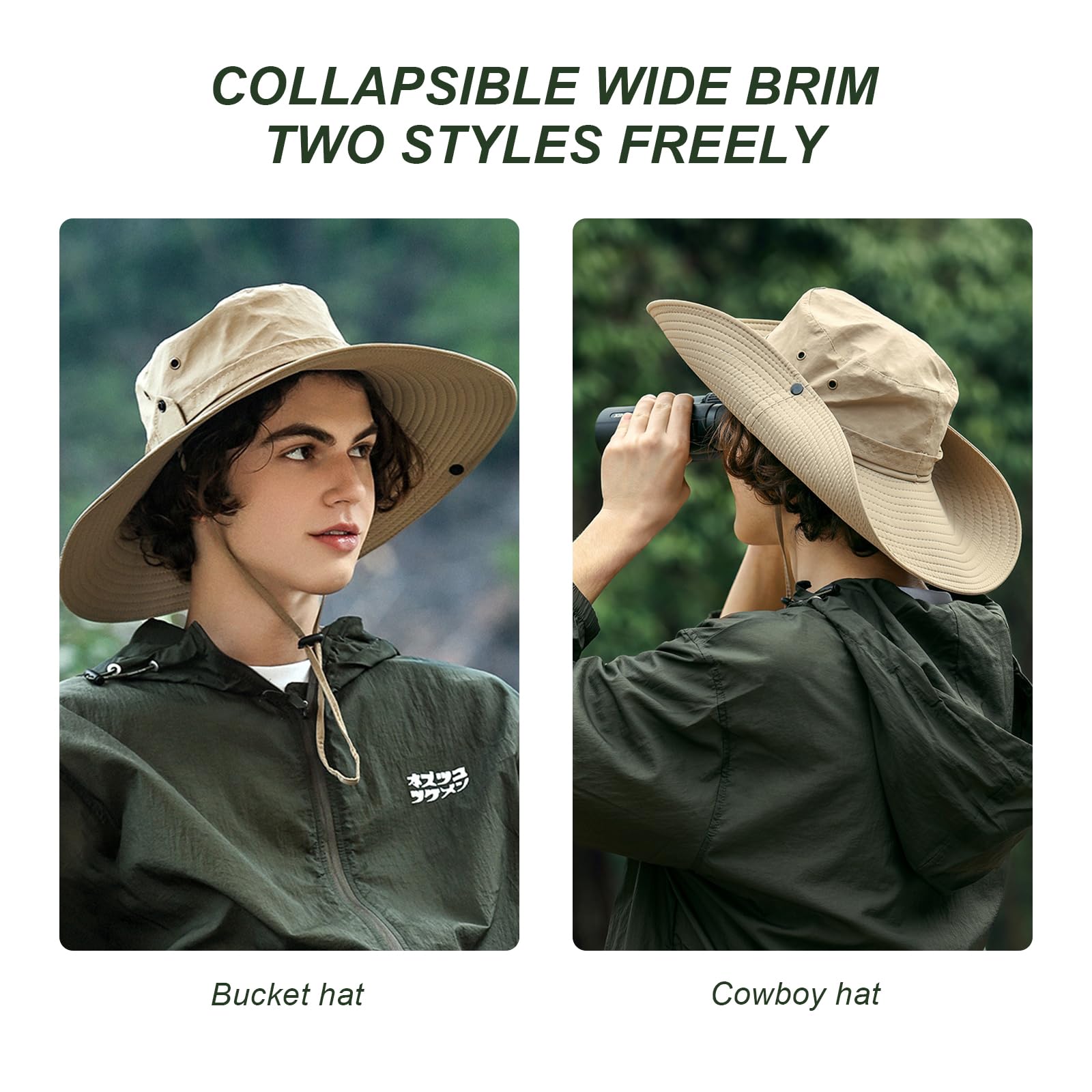 UV Protection Sun Hats for Women & Men - UPF 50+ Wide Brim Bucket & Bonnie Hats for Hiking, Fishing, Beach & Outdoor Activities