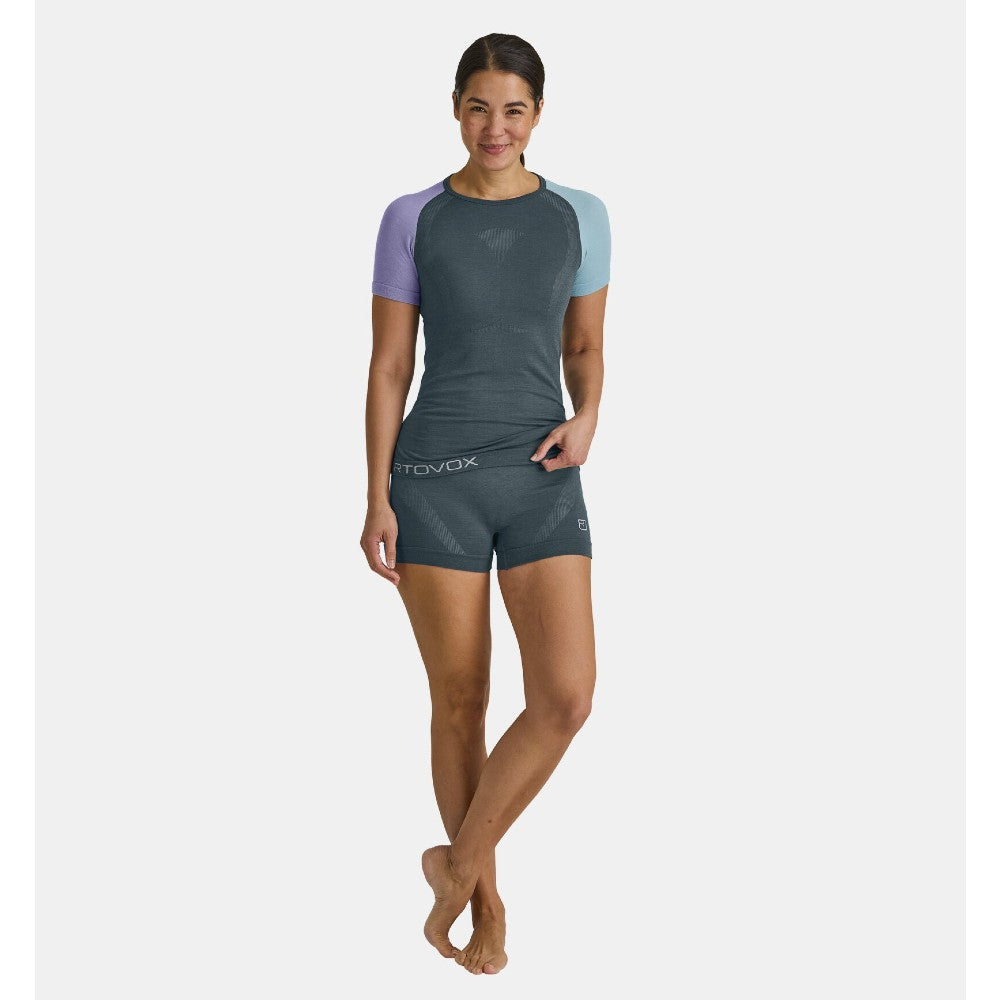 Ortovox 120 Comp Light Short Sleeve Women's Hiking Shirt - Moisture Wicking & Breathable for Outdoor Adventures & Trail Running
