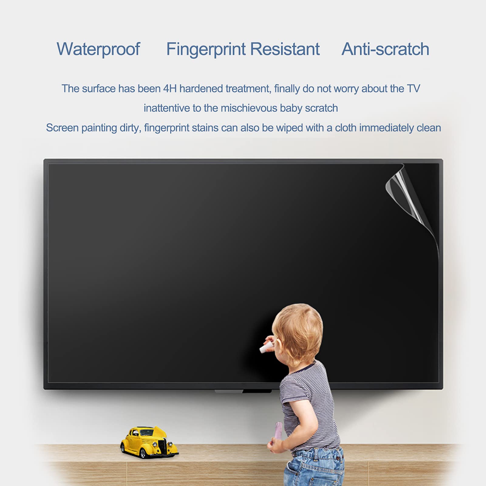 50 Inch Anti Glare Screen Protector for TV & Computer - Blue Light Blocking, Anti UV, Anti Scratch, Anti-Fingerprint Film (50