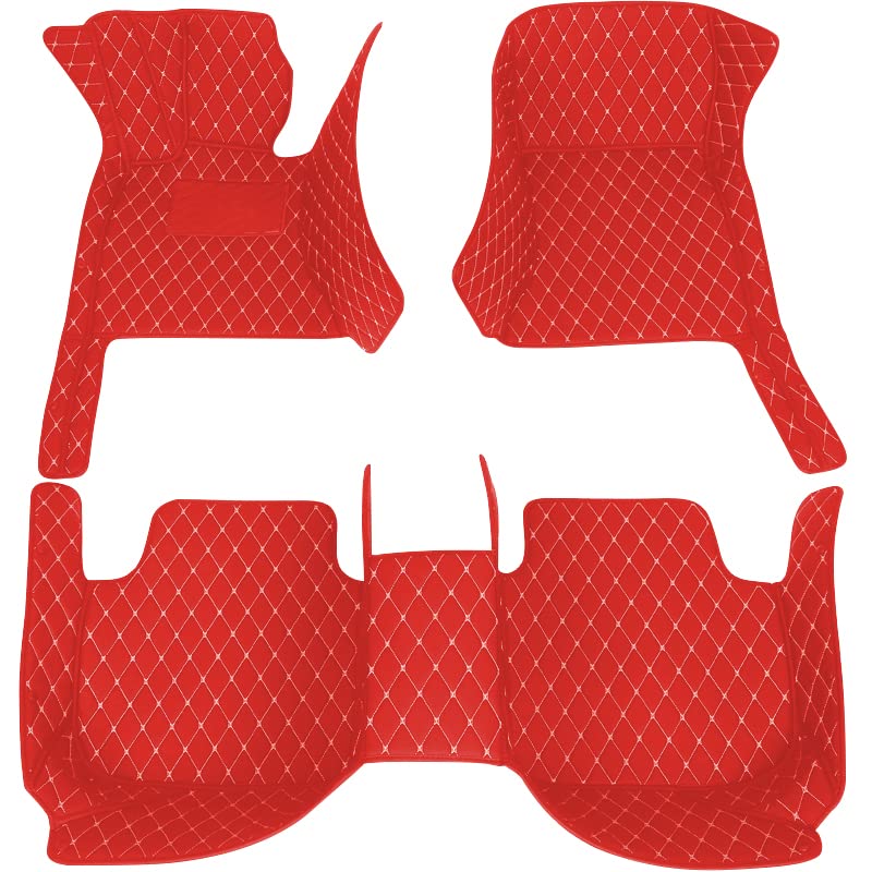 Red with white stitching