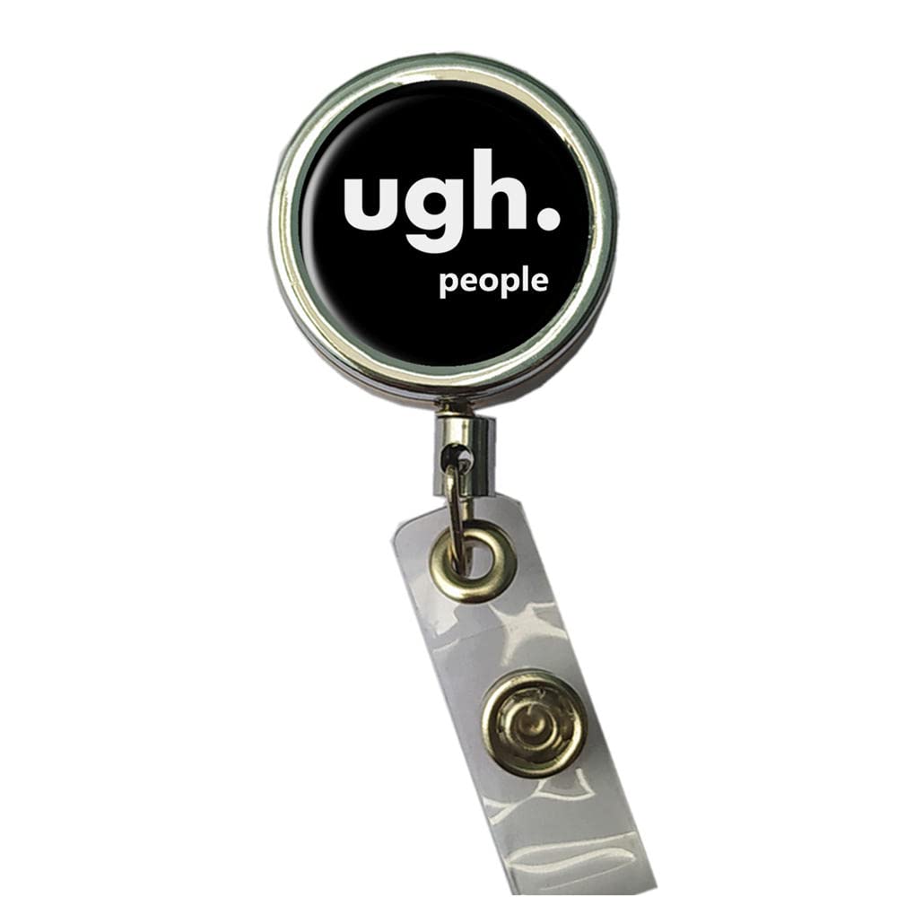 BlackKey Personalized Retractable ID Card Badge Holder Reel with Lanyard & Belt Clip - 19 Inch | Customizable Name Badge Reel for Office, Security, Hospital & Event Staff | Durable Employee ID Holder for Workplaces, Conferences & Trade Shows