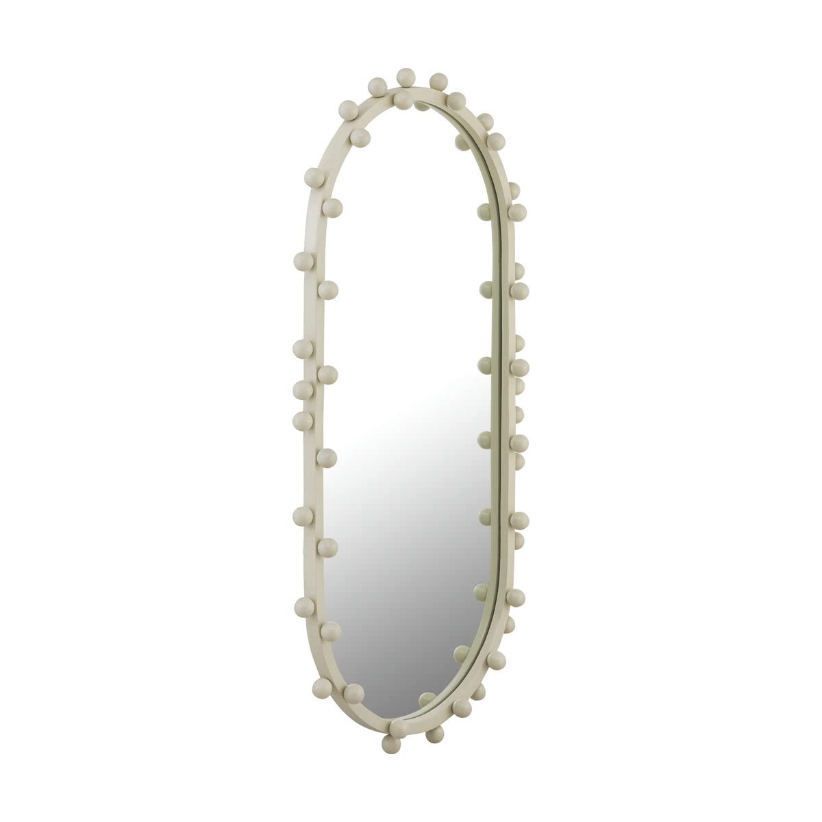 TOV Furniture Bubbles Ivory Large Oval Wall Mirror - 36