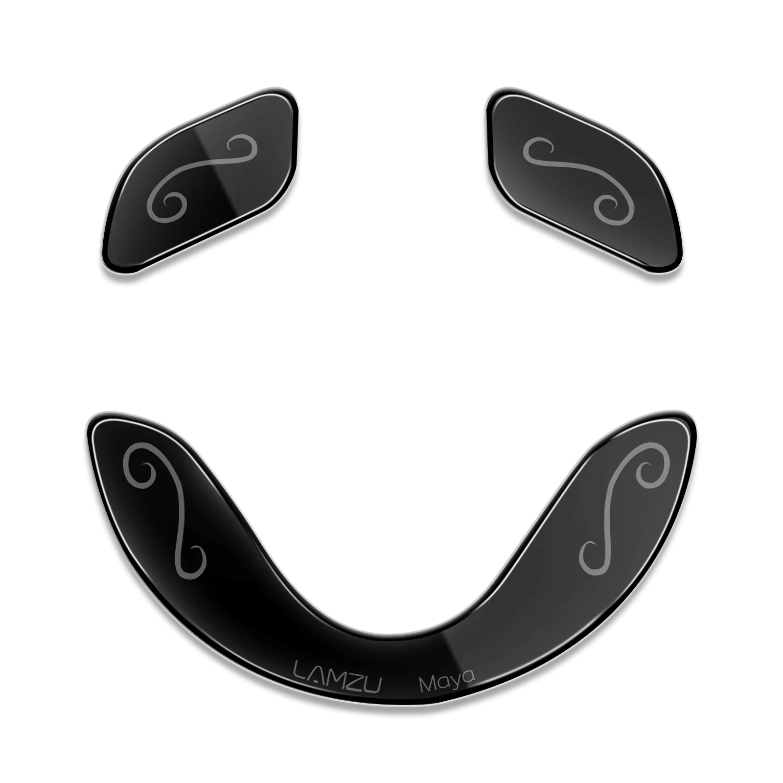 Lamzu Glass Mouse Skates for Lamzu Maya - Ultra Smooth Glide Gaming Mouse Feet - Perfect for FPS, MOBA & Esports Gaming
