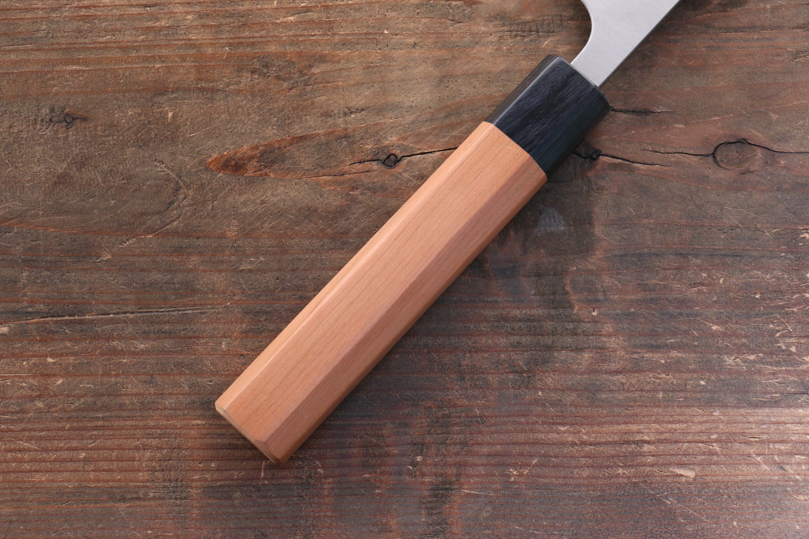 Premium Nao Yamamoto SRS13 Black Damascus Gyuto Chef Knife 240mm - Handcrafted Japanese Kitchen Knife with Cherry Blossom Wood Handle for Professional Chefs & Home Cooking