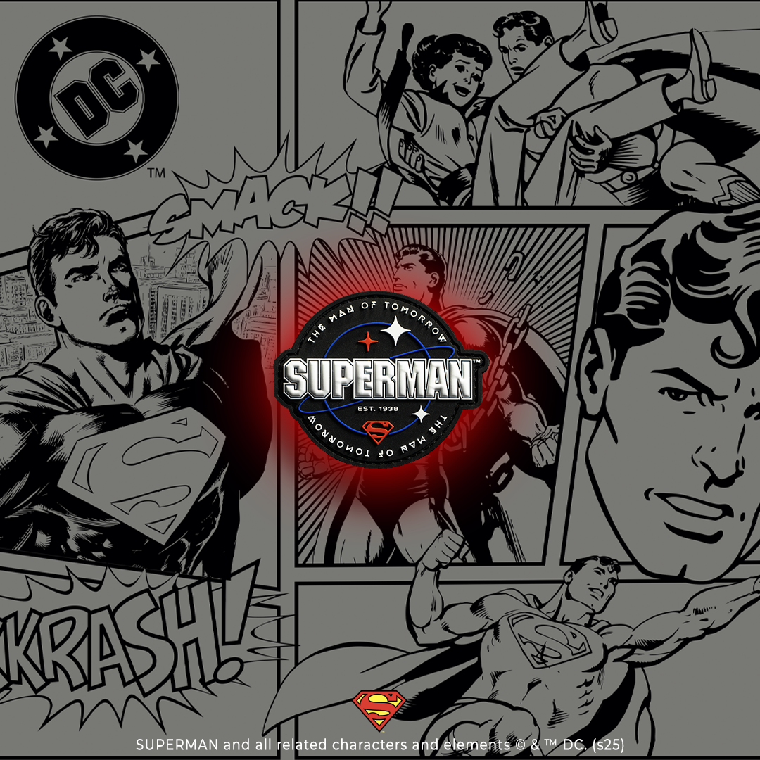 Superman Man of Tomorrow Embroidered Iron-On Patch - Officially Licensed DC Comics Merchandise for Jackets, Hats & Backpacks - Perfect for Cosplay, DIY Crafts & Fan Gifts