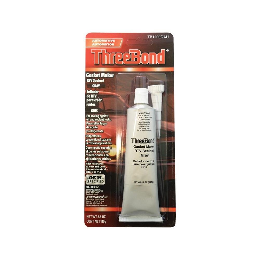Threebond 1200GAU3Z High-Temperature RTV Silicone Gasket Maker Sealant - 80ml Tube, Black - Perfect for Automotive Engine Gaskets, Transmission Seals & Industrial Equipment Repair