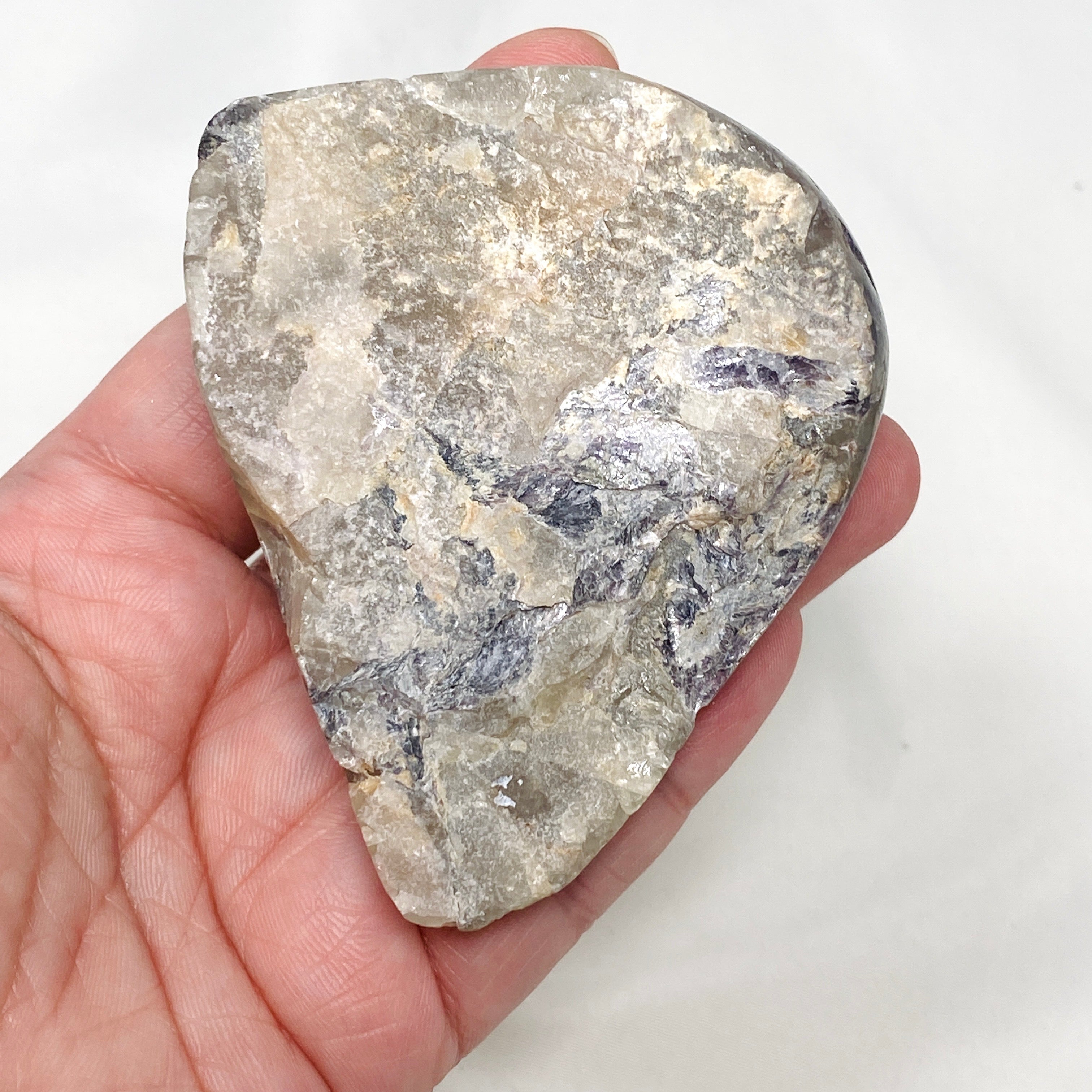 Silver Leaf Lepidolite CR3648 - Natural Healing Crystal for Stress Relief & Emotional Balance | Perfect for Meditation, Home Decor & Jewelry Making