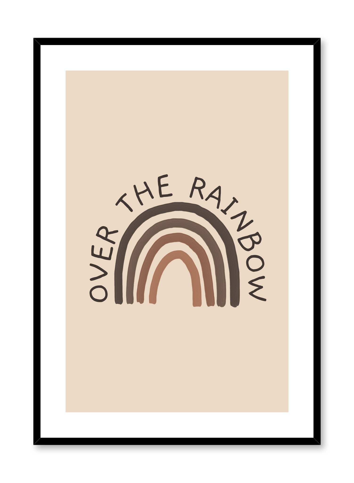 Over the Rainbow Inspirational Poster - Motivational Wall Art for Home, Office & Classroom Decor - Perfect for Bedroom, Living Room & Study Space