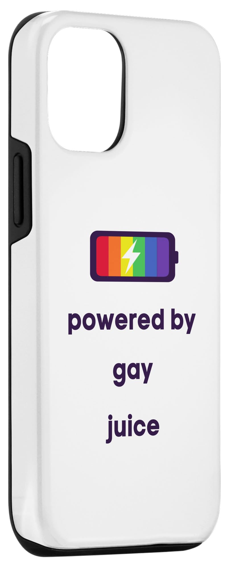 Funny LGBTQ Pride Case for iPhone 12/12 Pro - Colorful Rainbow Design - Durable Protective Phone Cover - Perfect for Pride Month, LGBTQ Events & Everyday Use