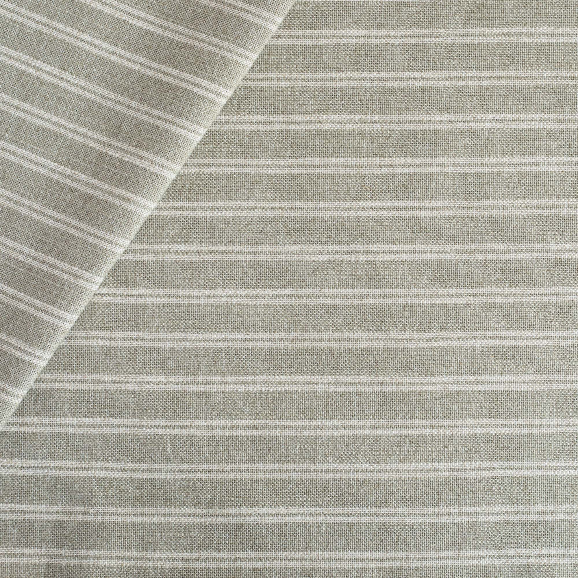 Conway Stripe Fabric - Sage Green Upholstery Material for Sofa, Curtains & Home Decor | Premium Cotton Blend for DIY Projects & Interior Design
