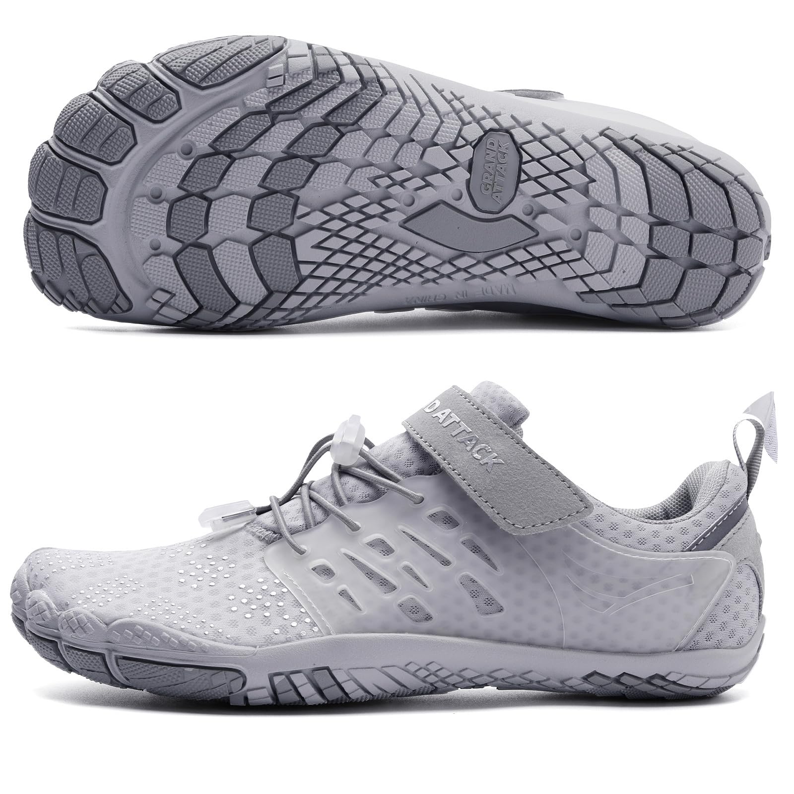 Grand Attack Barefoot Shoes for Women - Minimalist Zero Drop Lightweight Cross-Trainers | Perfect for Wrestling, Boxing, Weightlifting & Walking | Gym, Home Workout & Outdoor Activities