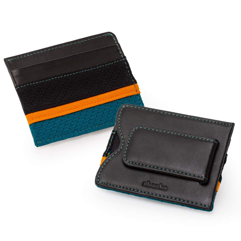 NHL Game Used Jersey Leather Money Clip Wallet - Authentic Hockey Memorabilia for Fans & Collectors - Perfect for Gifts, Sports Events, and Everyday Carry