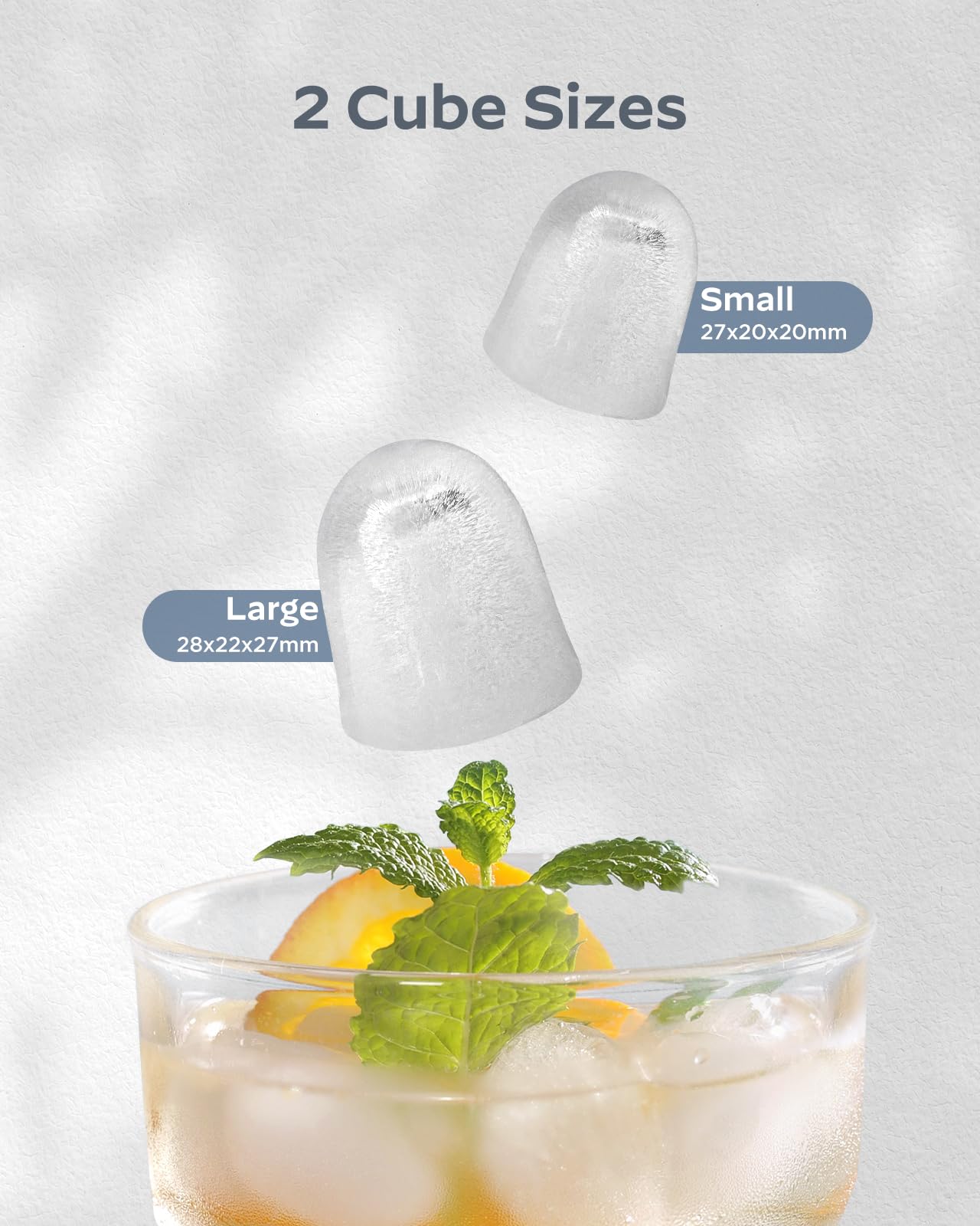 Silonn Countertop Ice Maker - Stainless Steel Portable Ice Machine with Self-Cleaning, 9 Cubes in 6 Minutes, 26 lbs Daily - Perfect for Home, Office, Parties & Outdoor Activities