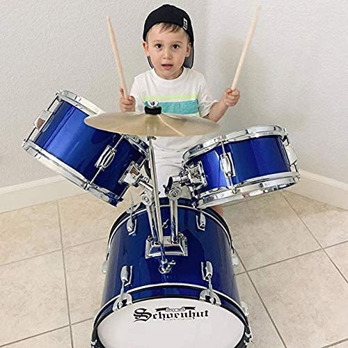 Schoenhut Blue Kids Drum Set for Toddlers - 8