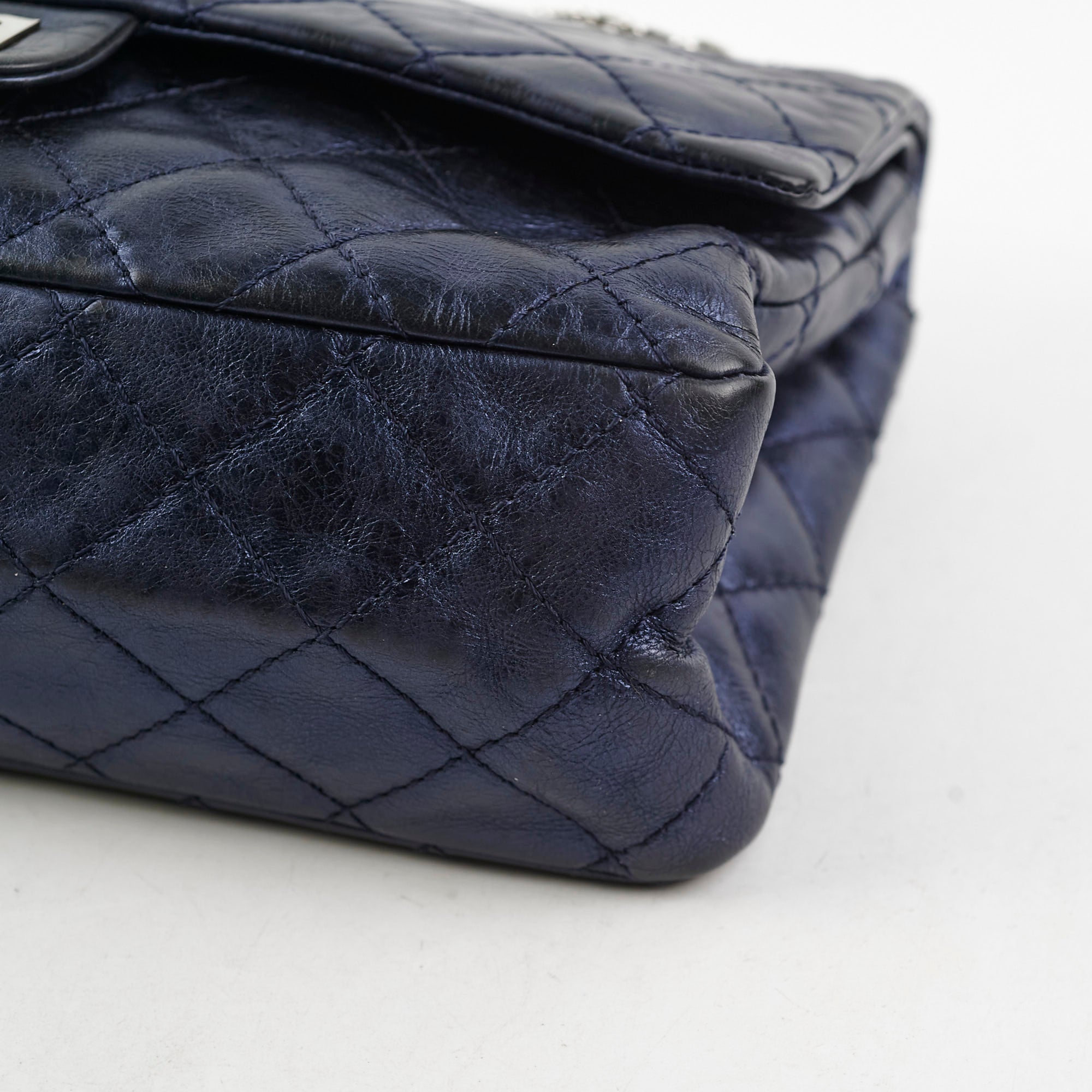 Chanel Reissue 226 Handbag in Metallic Blue - Classic Flap Bag Series 12 | Luxury Leather Shoulder Bag for Women | Perfect for Evening Events, Date Nights & Special Occasions