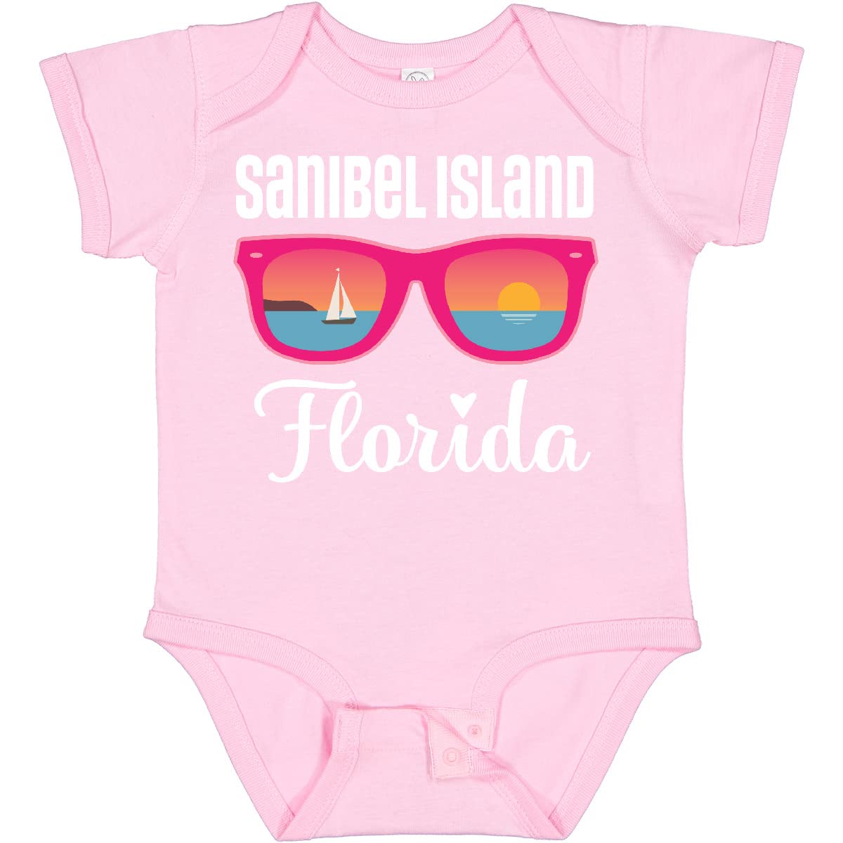 Inktastic Sanibel Island Florida Vacation Baby Bodysuit - Cute Infant Onesie for Beach Trips & Family Getaways