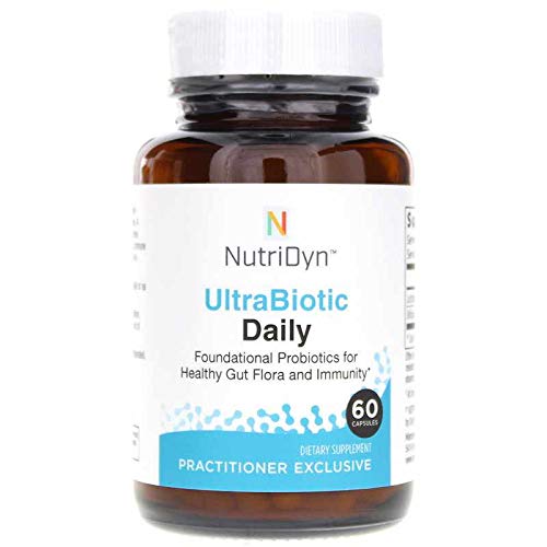 UltraBiotic Daily Probiotic 60 Capsules - Supports Healthy Gut Flora, Boosts Immune System & Nutrient Absorption - Digestive Health Supplement for Men & Women - Perfect for Travel, Stress Relief & Daily Wellness