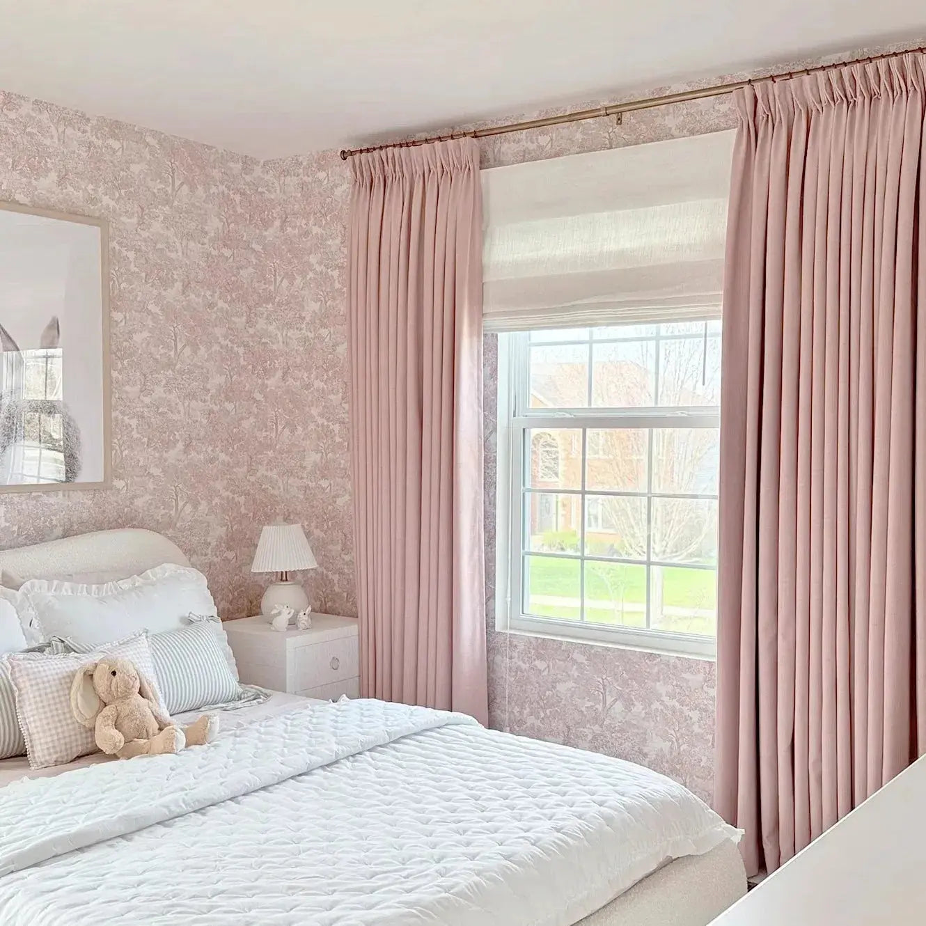 Custom Cordless Roman Shades - Blackout Window Blinds for Living Room, Bedroom & Home Decor - Easy to Install & Adjustable Light Control