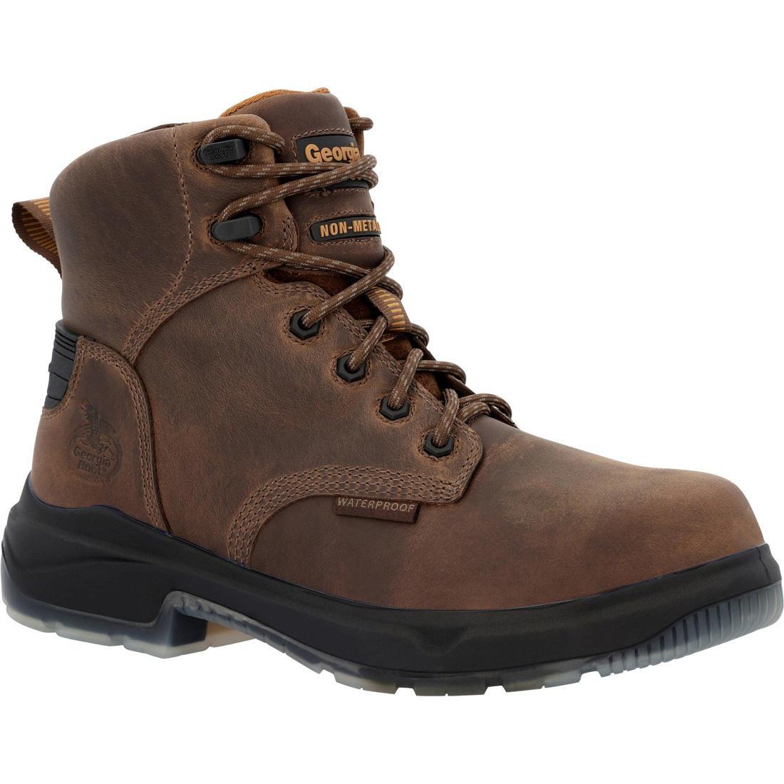 FLXpoint ULTRA Waterproof Steel Toe Work Boots for Men - Slip Resistant & Comfortable Safety Shoes for Construction, Hiking & Outdoor Work