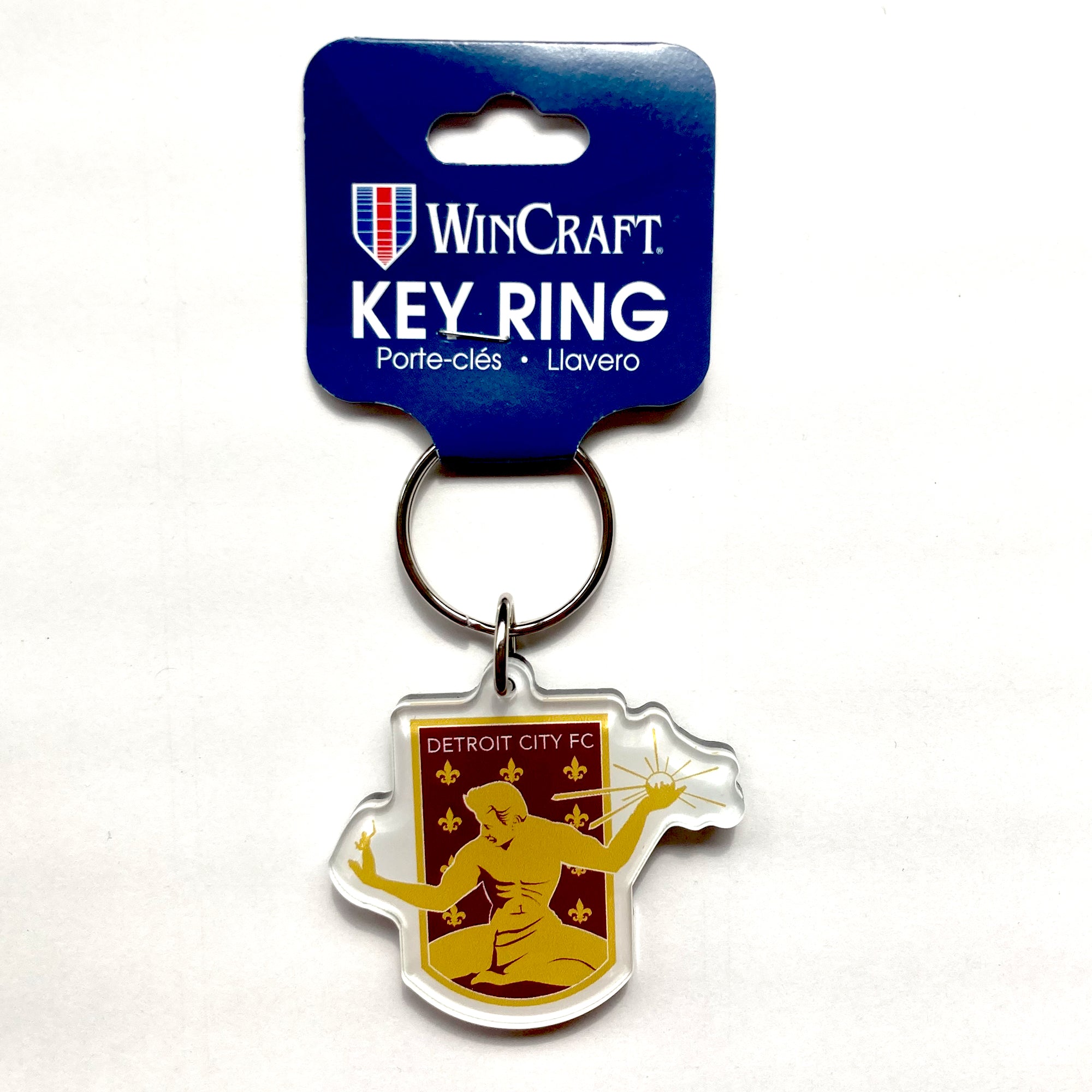 DCFC Crest Keychain - Durable Acrylic Custom Keyring for Keys, Bags & Gifts - Perfect for Fans, Sports Enthusiasts & Everyday Use
