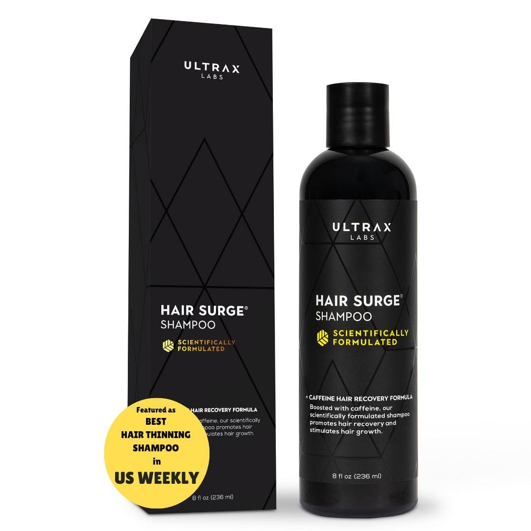 Hair Thickening Shampoo for Thinning Hair & Hair Loss Treatment - Hair Surge 8 oz Volumizing Shampoo for Women & Men - Promotes Hair Growth & Scalp Health for Daily Use