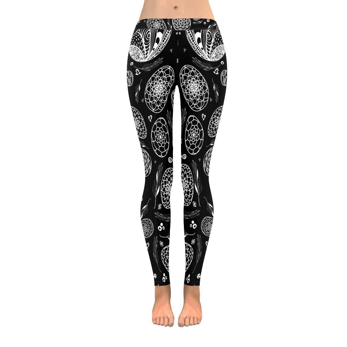 InterestPrint Women's Yoga Running Leggings - Breathable Stretch Athletic Tights for Workout & Easter