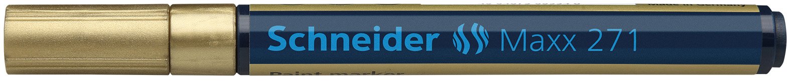 PAINT MARKER MAXX 271 Gold - Premium Industrial Paint Marker for Metal, Wood, Plastic - Perfect for DIY Projects, Sign Making, and Automotive Touch-Ups