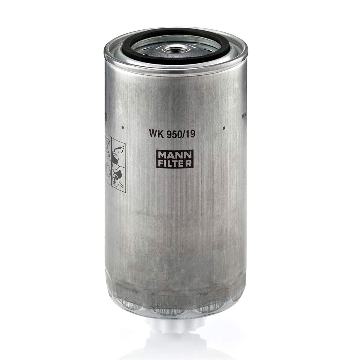 Mann Filter WK950/19 Spin-On Fuel Filter Replacement for Diesel Engines - Compatible with Various Truck & Heavy Equipment Models | Improves Engine Performance & Fuel Efficiency
