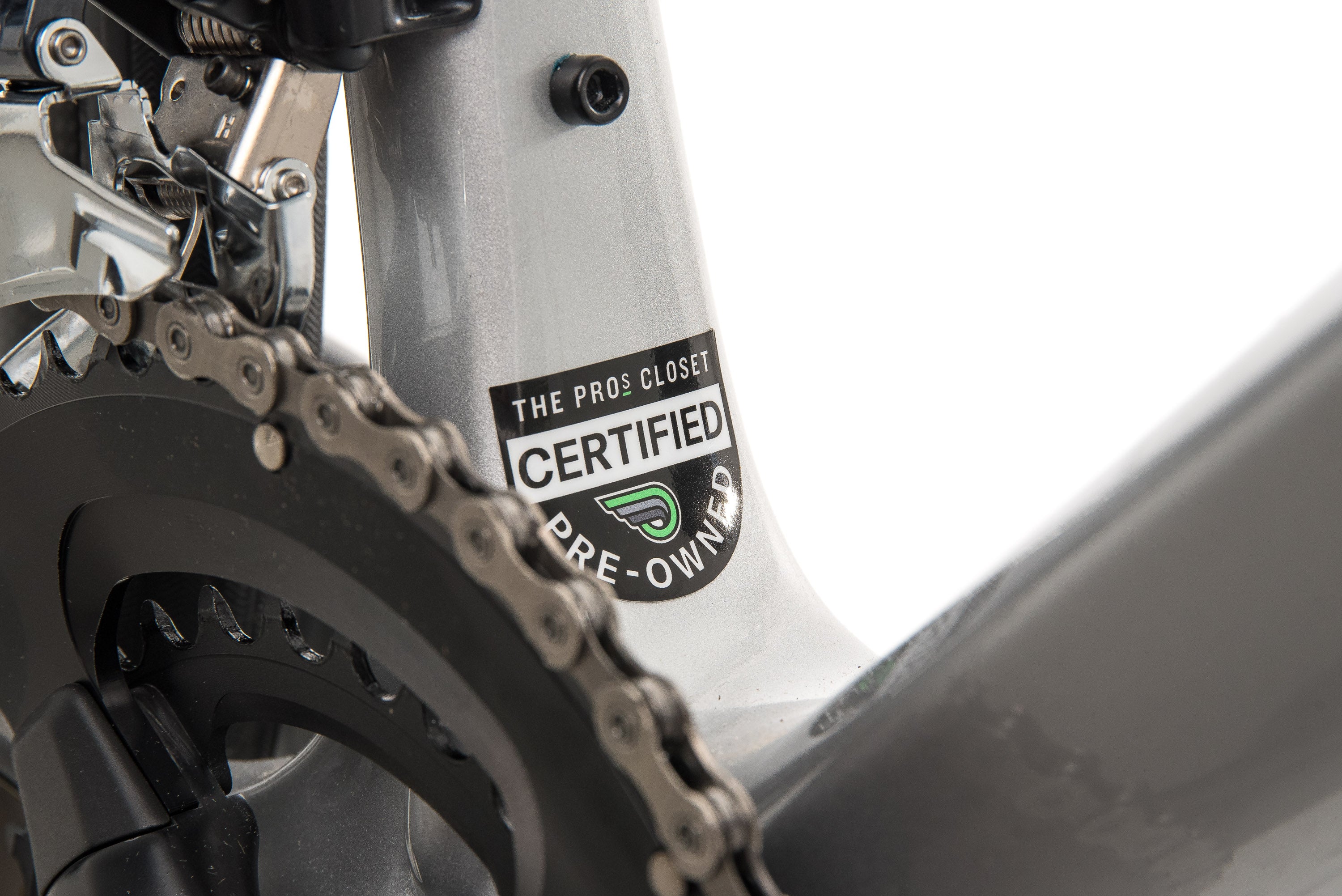 Argon 18 Krypton GF Disc Di2 Road Bike - Mercedes Benz Inspired Silver Finish - 47cm Medium Frame (2019 Model) | Perfect for Competitive Racing & Long-Distance Cycling
