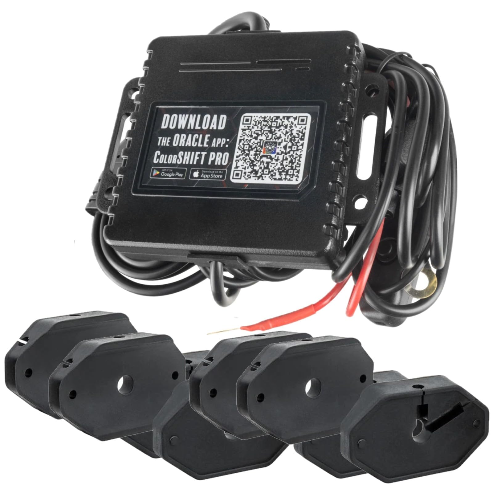 ORACLE Lighting 5819-333 8-Piece ColorSHIFT RGB LED Underbody Wheel Well Rock Lights Kit with Wireless RF Remote | Waterproof Off-Road Lighting for 4x4 Trucks, Jeeps & SUVs | Heavy Duty Wiring for Extreme Conditions | Perfect for Night Driving, Car Shows & Off-Road Adventures