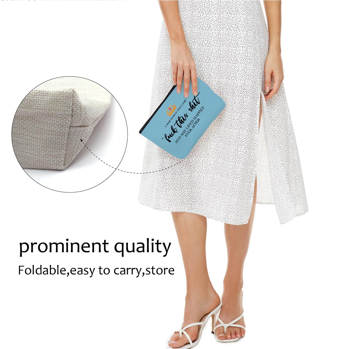 Funny Gifts for Strong Women - Retirement & Birthday Gift Ideas for Coworkers, Hostess & Boss - Inspirational Cosmetic Bag with Makeup Travel Accessories - Perfect for Office Parties, Retirement Celebrations & Travel Essentials
