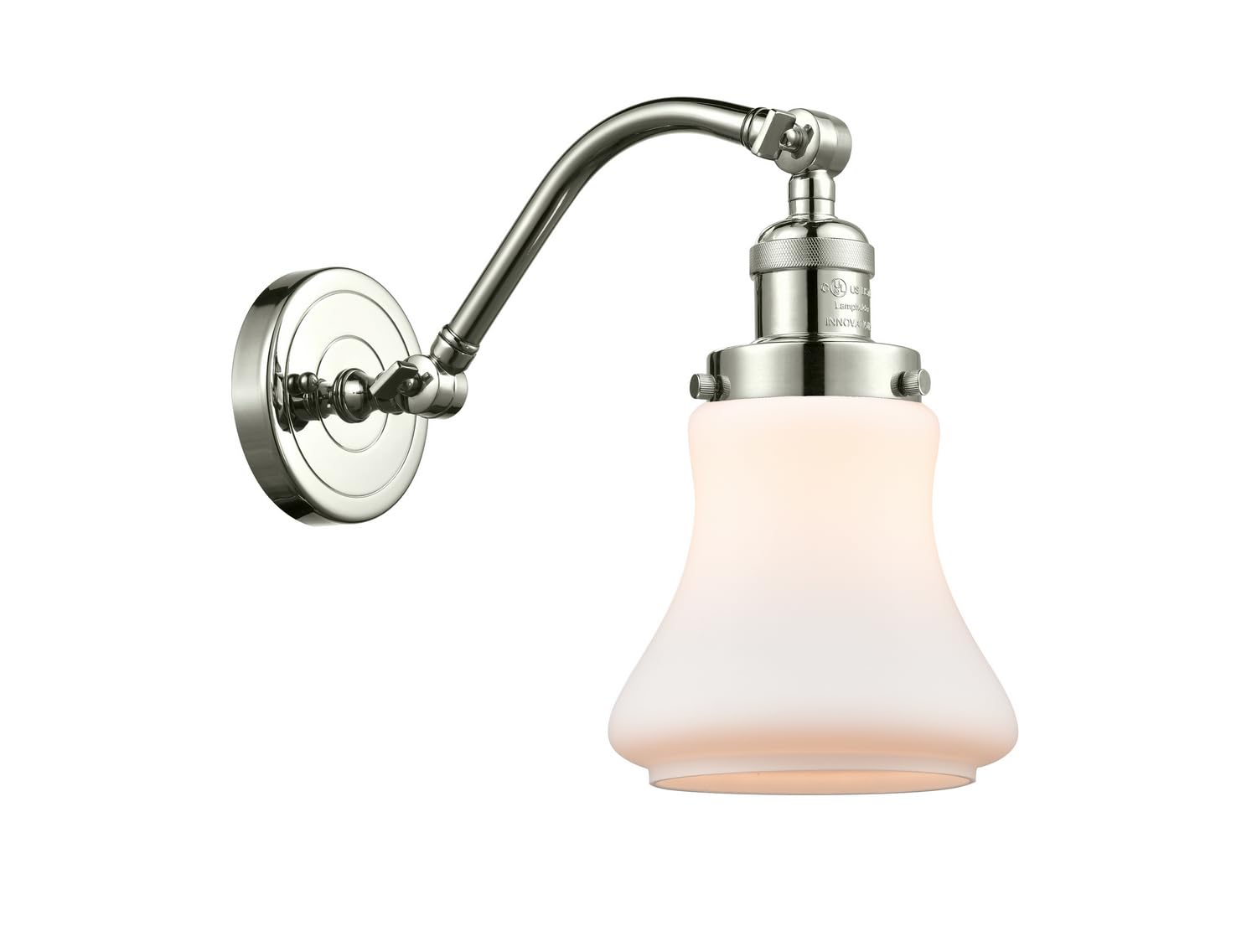 515-1W-PN-G191-LED Bare Bulb 1 Light Cord Set in Polished Nickel - Vintage Edison Style Lighting for Home Decor, Cafe & Restaurant Ambiance