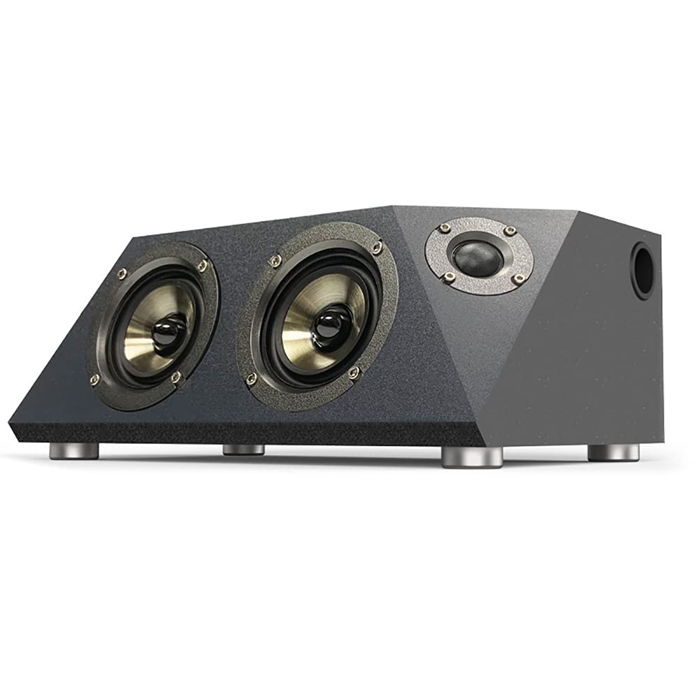 RSGK Bluetooth 5.1 Bookshelf Speakers - 2.0 Stereo Active Near-field Studio Monitors, 55W×2 High-Power Wireless Speakers with Optical/AUX/Coaxial/USB Inputs for Home Audio, Gaming & Music Listening