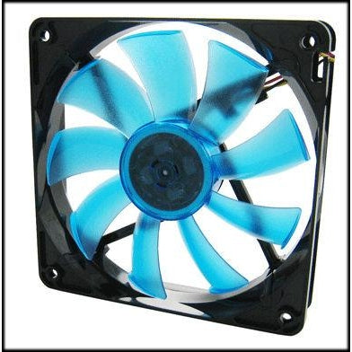 Gelid Wing 12 120mm Blue LED Gaming PC Case Fan - 120x120x25mm High Airflow Cooling Fan for PC Builds, Gaming Rigs & Computer Cases - FN FW12 15 B