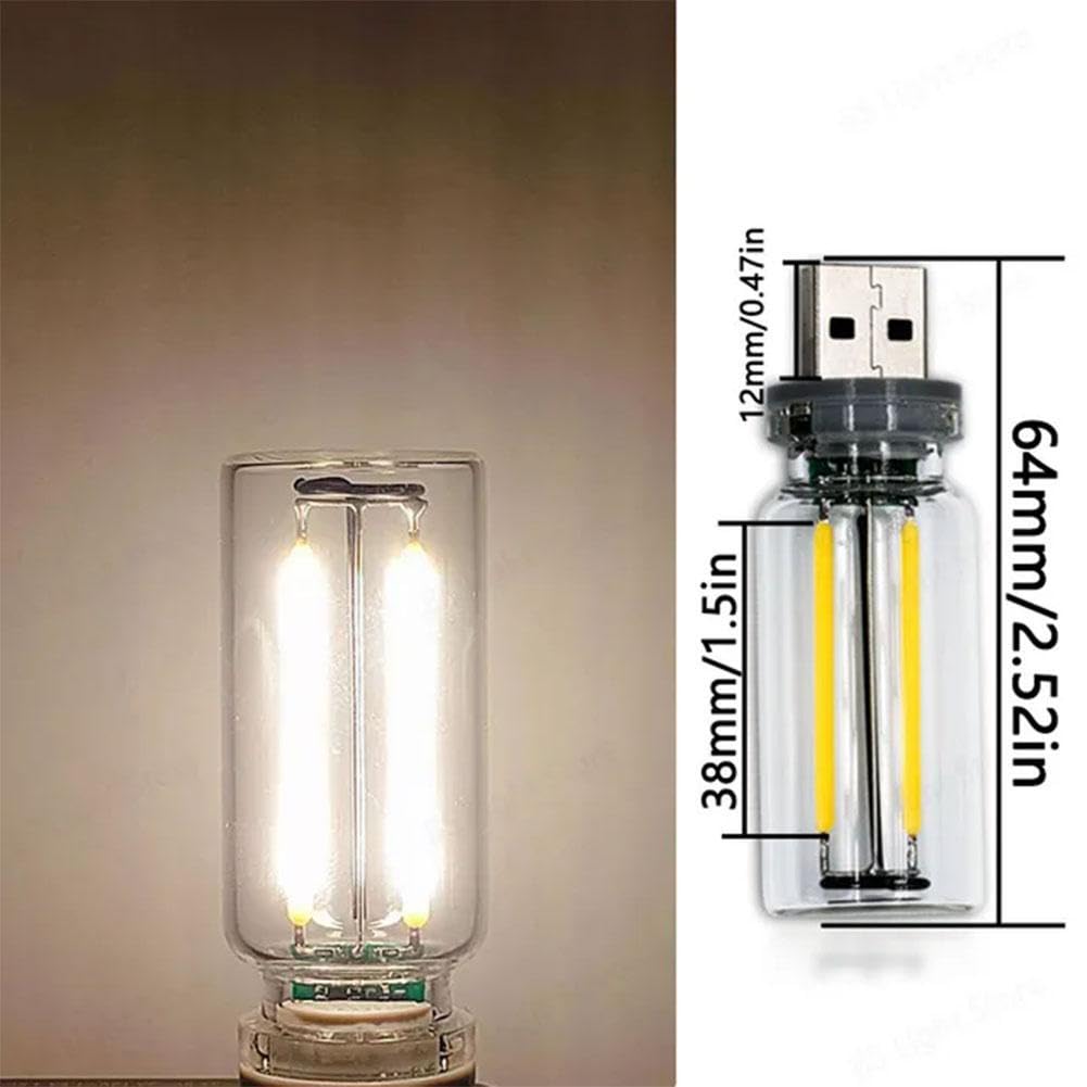 Touch Control LED Night Light for Cars - Retro USB Car Interior Atmosphere Lamp with Dimmable Brightness, Plug-in USB Charging Port | Perfect for Night Driving, Car Decor & Ambient Lighting