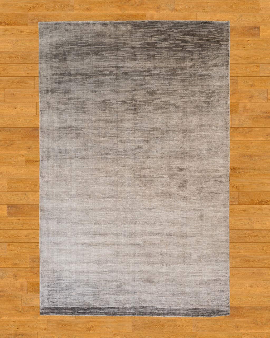 Eco-Friendly Hand Loomed Natural Fiber Area Rug - Rectangle Manning Contemporary Design, Handmade Durable Accent Rug in Grey, 6' x 9' - Perfect for Living Room, Bedroom, or Office Decor