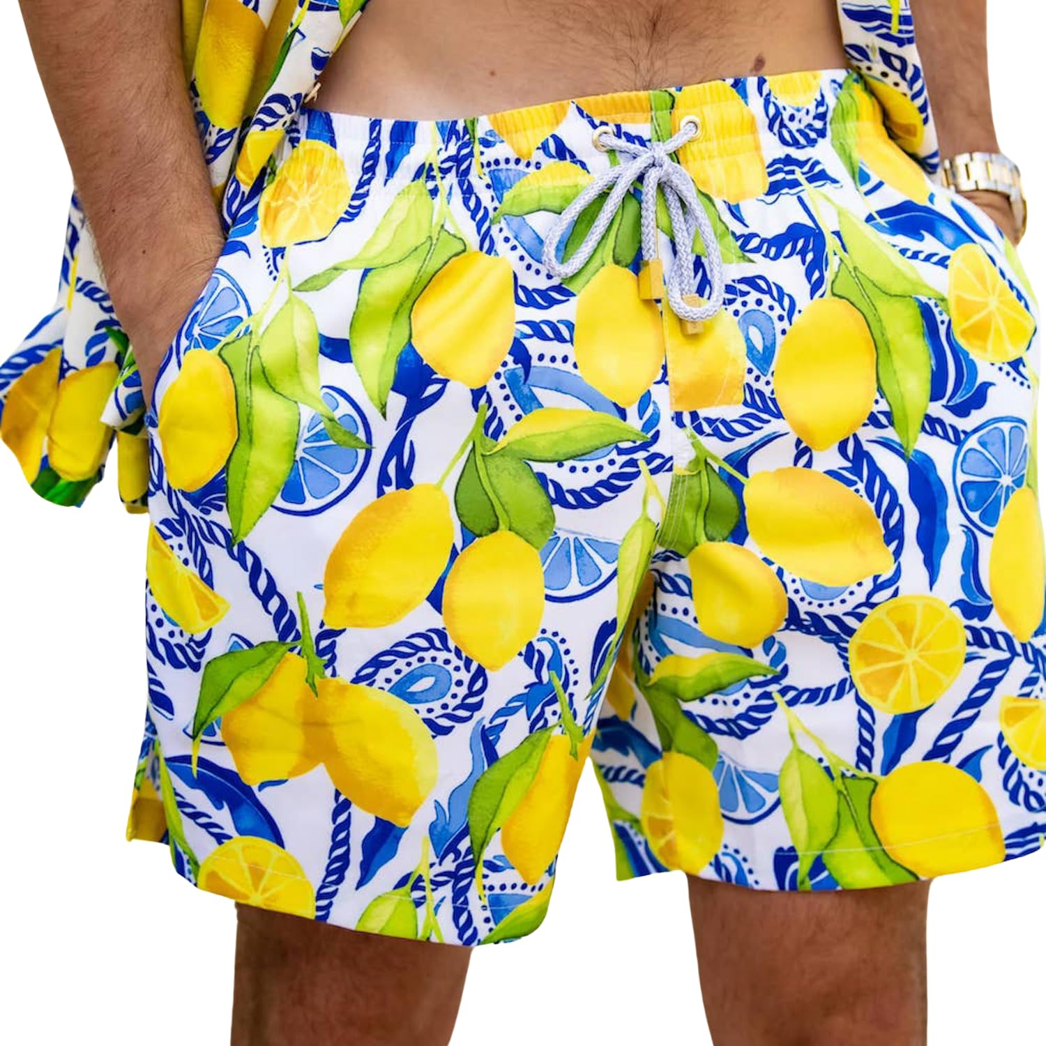 Men's Swim Trunks - Mid-Length Comfortable Swim Shorts with Elastic Waistband, Mesh Lining & Triple Stitching | Perfect for Beach, Pool & Water Sports