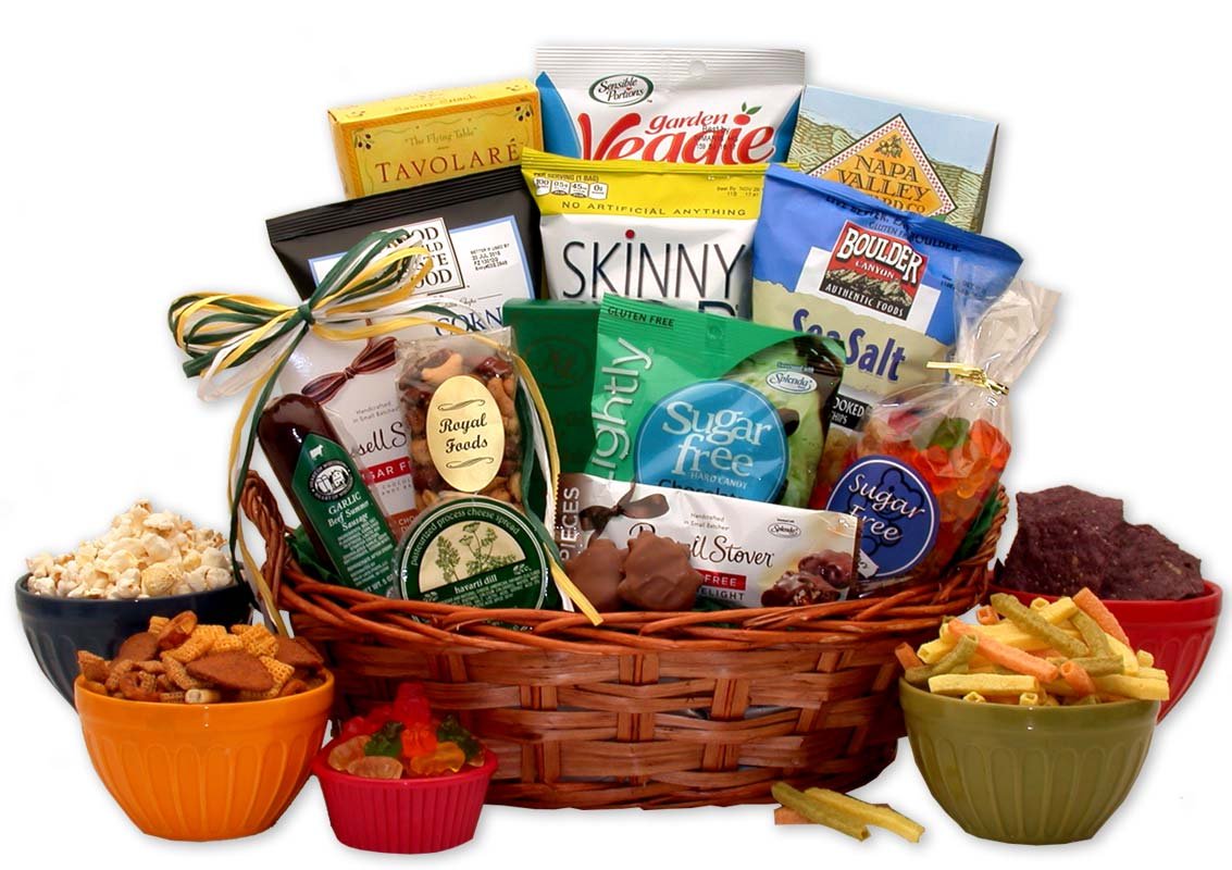Sugar Free Diabetic Gift Basket - Healthy Low Carb Snacks for Diabetics | Perfect for Holidays, Care Packages & Special Occasions