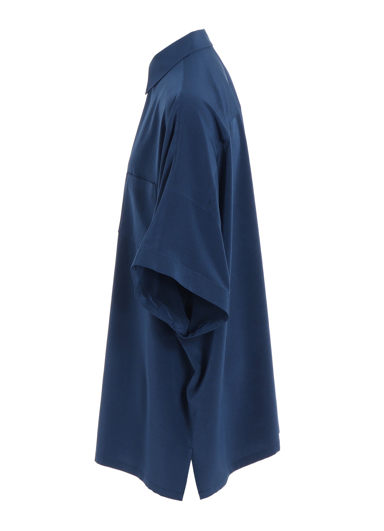 Elegant Crepe de Chine Dolman Sleeve Blouse - Short Sleeve Loose Fit Tunic Top for Women | Perfect for Office Wear, Casual Outings & Summer Dresses
