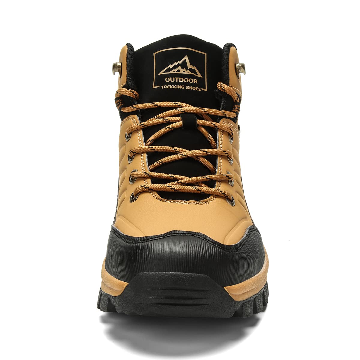 **Men's Waterproof Hiking Boots - High-Top Outdoor Athletic Shoes for Walking, Travel & Work - Durable Non-Slip Work Boots for Hiking, Camping & Construction**