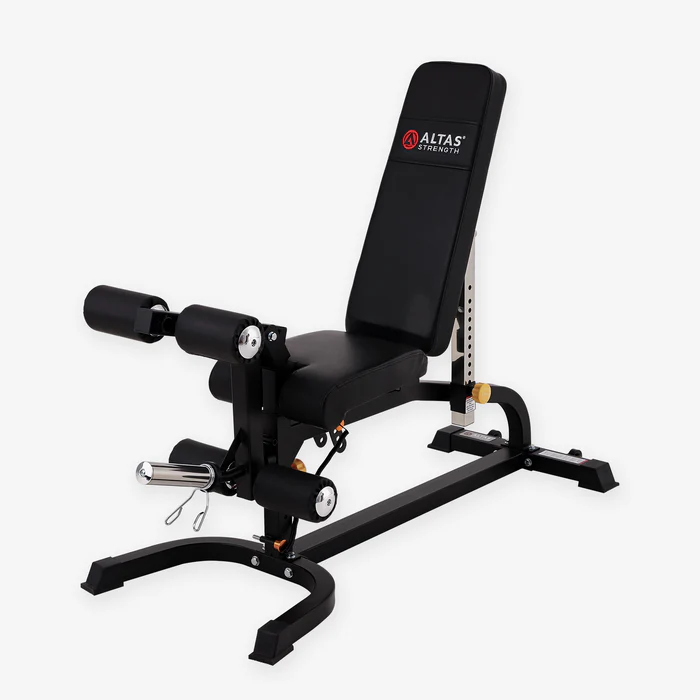 AL 3018 Weight Bench with Leg Curl, Leg Extension & Preacher Curl Attachments - Home Gym Strength Training Equipment for Full Body Workouts