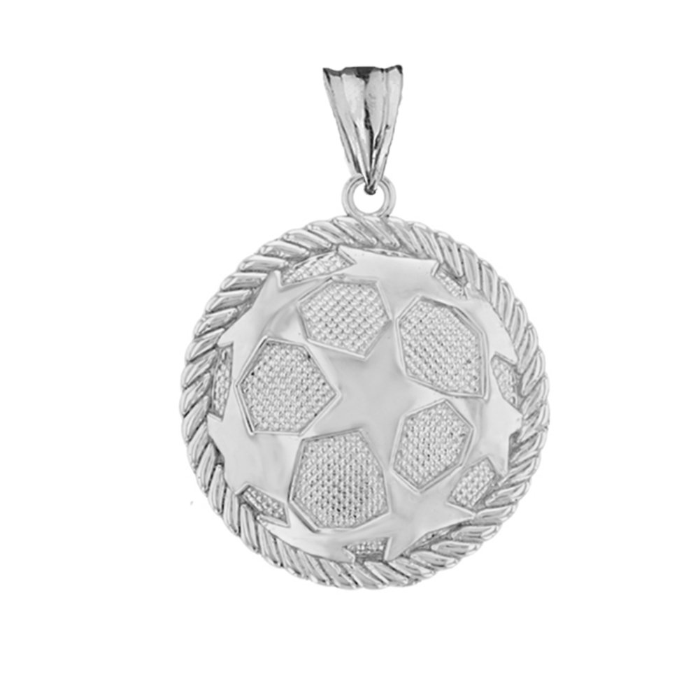 Sterling Silver Soccer Ball Necklace - Perfect for Sports Fans & Gifts