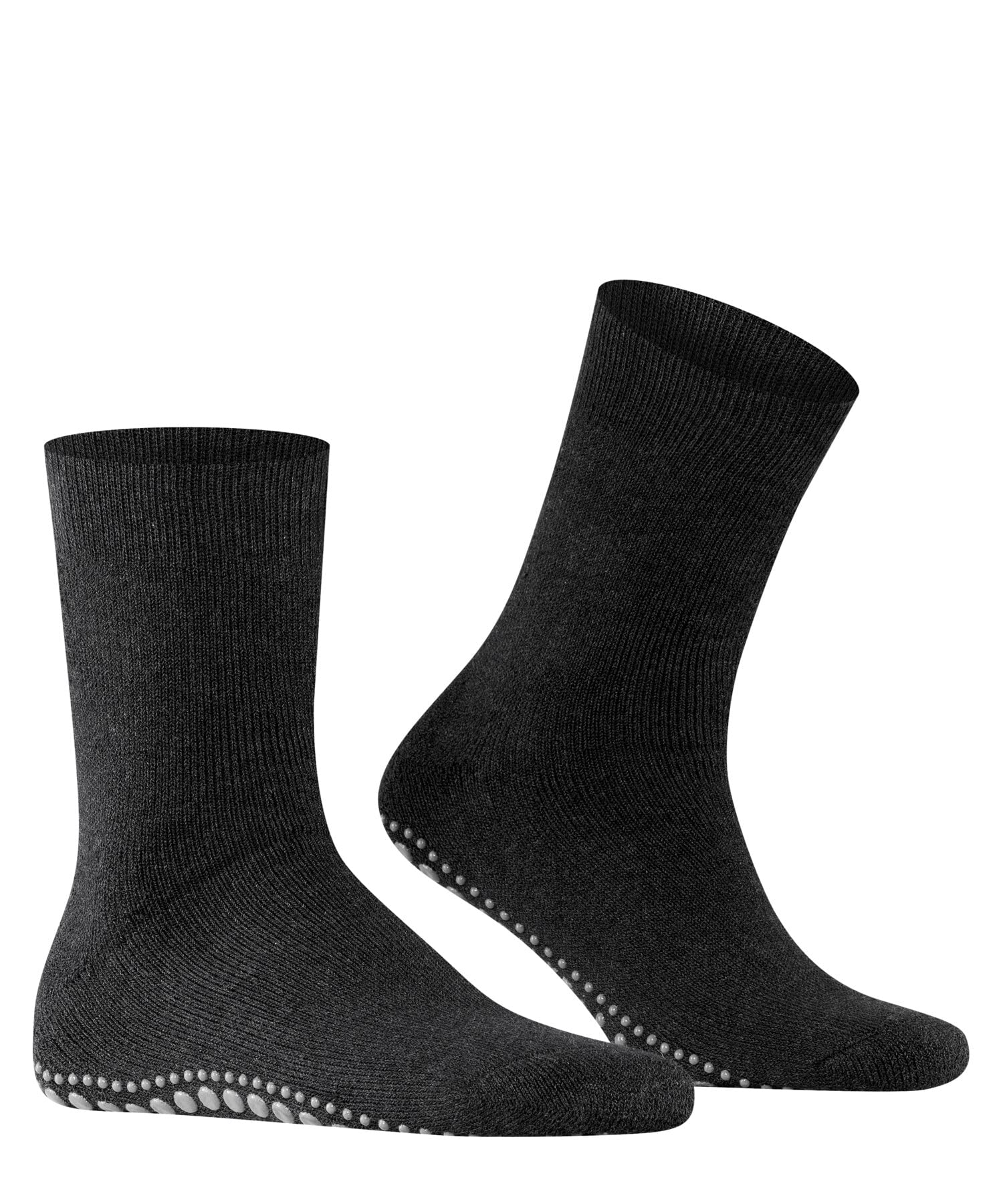 FALKE Men's Non-Slip Slipper Socks with Grips on Sole - Comfortable Indoor/Outdoor House Shoes for Relaxing at Home, Yoga, or Travel - Size M (1 Pair)