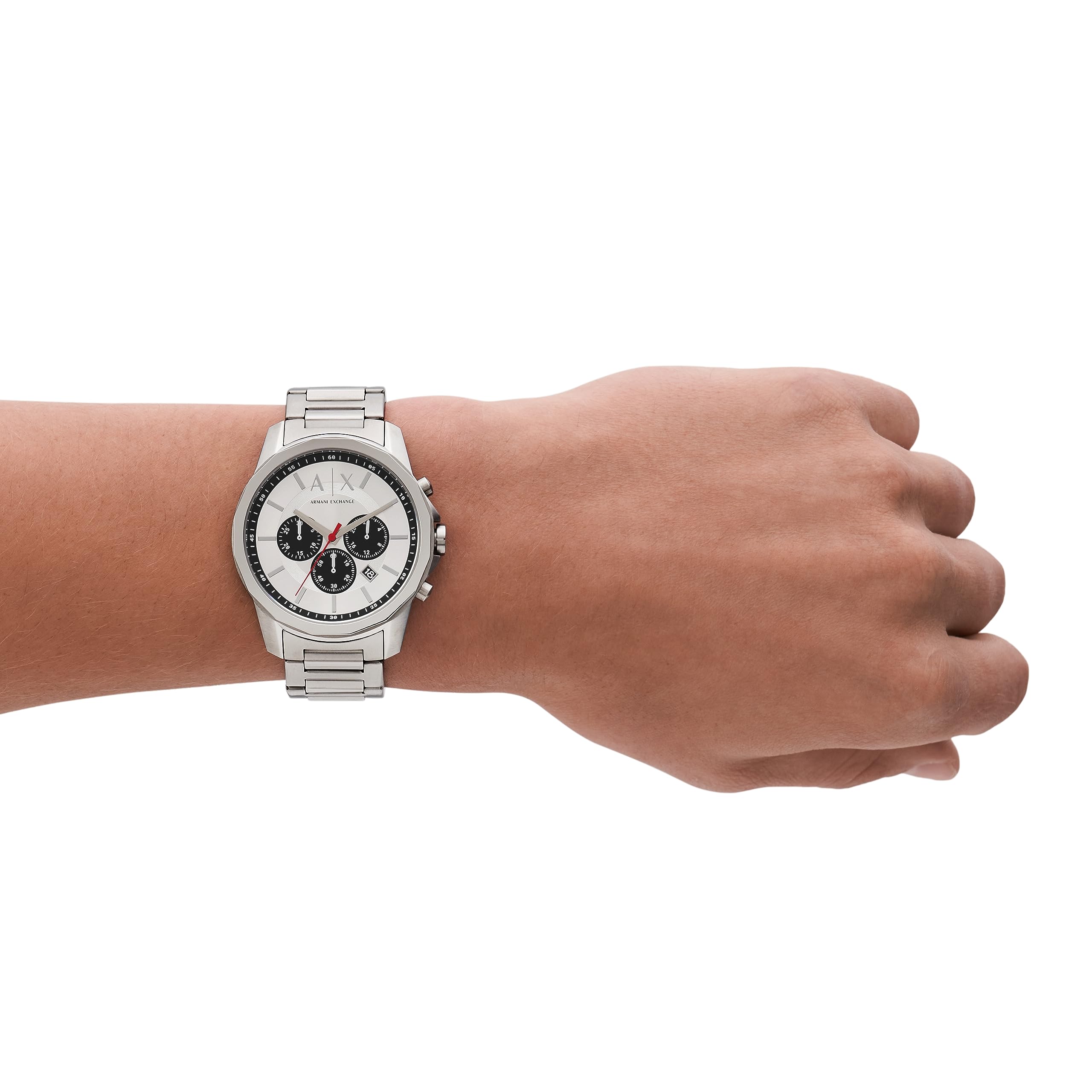 Armani Exchange Men's Chronograph Dress Watch - Stainless Steel, Silicone & Leather Band Options | Luxury Casual & Business Timepiece for Work, Events & Everyday Wear